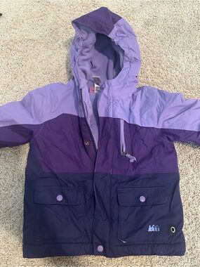 REI Kids' Purple Colorblock Hooded Jacket & Snowpants
